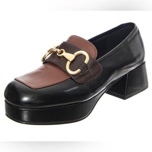 Jeffrey Campbell Black and Brown Loafers